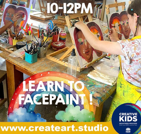 Facepaint Academy 29th Sept MONDAY 7-14yo ( full day- part 1)🔵