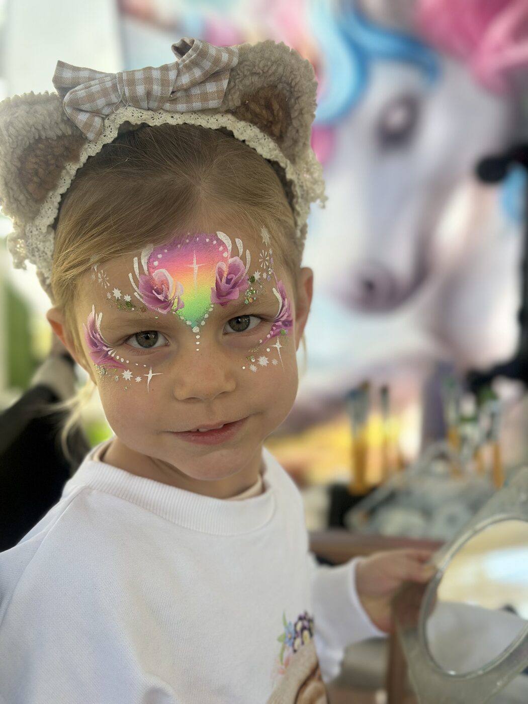 Rainbow princess mask
