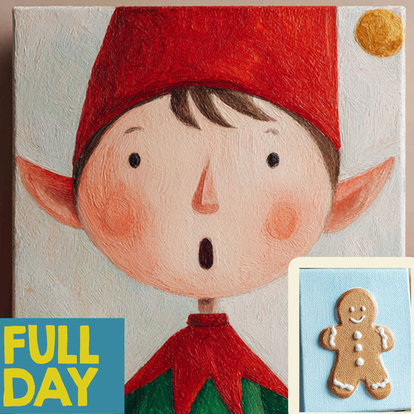 "CREATE Day"🎨 29 Dec Monday 10am-2pm "Elf"+ clay Ginger Cookie🎄