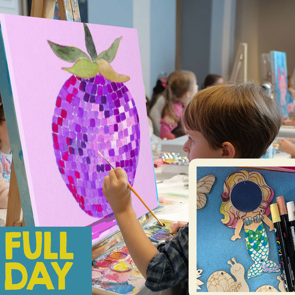 "CREATE Day"🎨 12 Jan Monday 10am-2pm "Disco Strawberry"+ Mermaid Craft