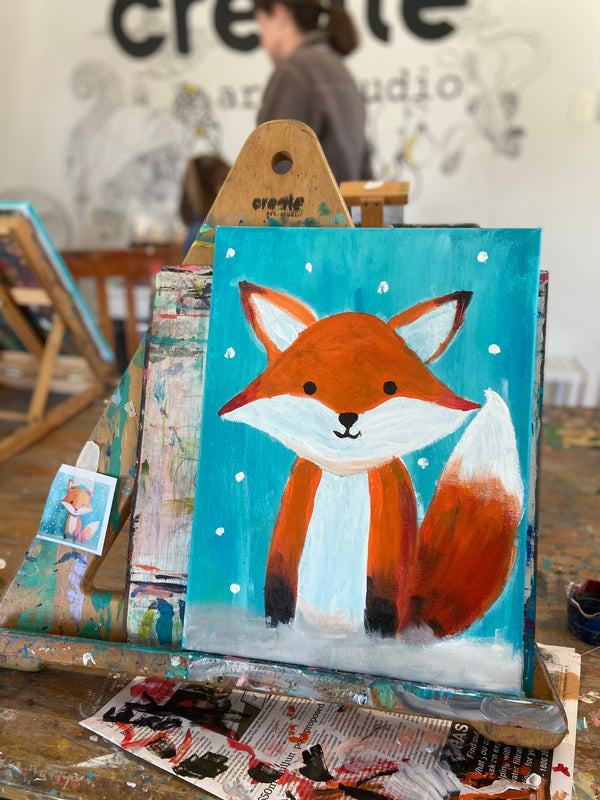 Fox 🦊 | Thu 16 Apr | 1–3pm | Acrylic on canvas