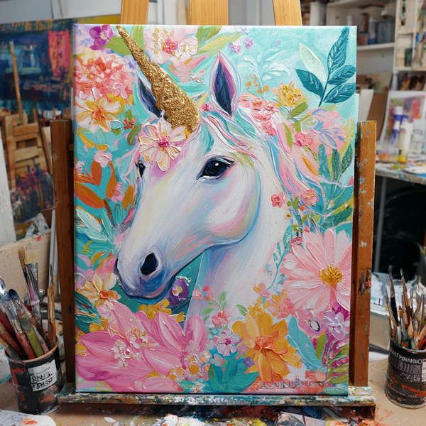Unicorn 🦄 | Wed 15 Apr | 1–3pm | Acrylic on canvas