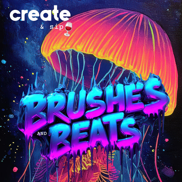 Create & Sip : 🔈“Brushes & Beats”  Oct 16th 🪼